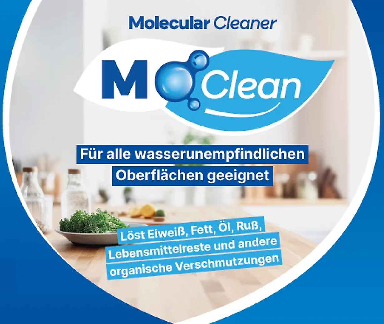 M-Clean Molecular Cleaner – für alle wasserunempfindlichen Oberflächen